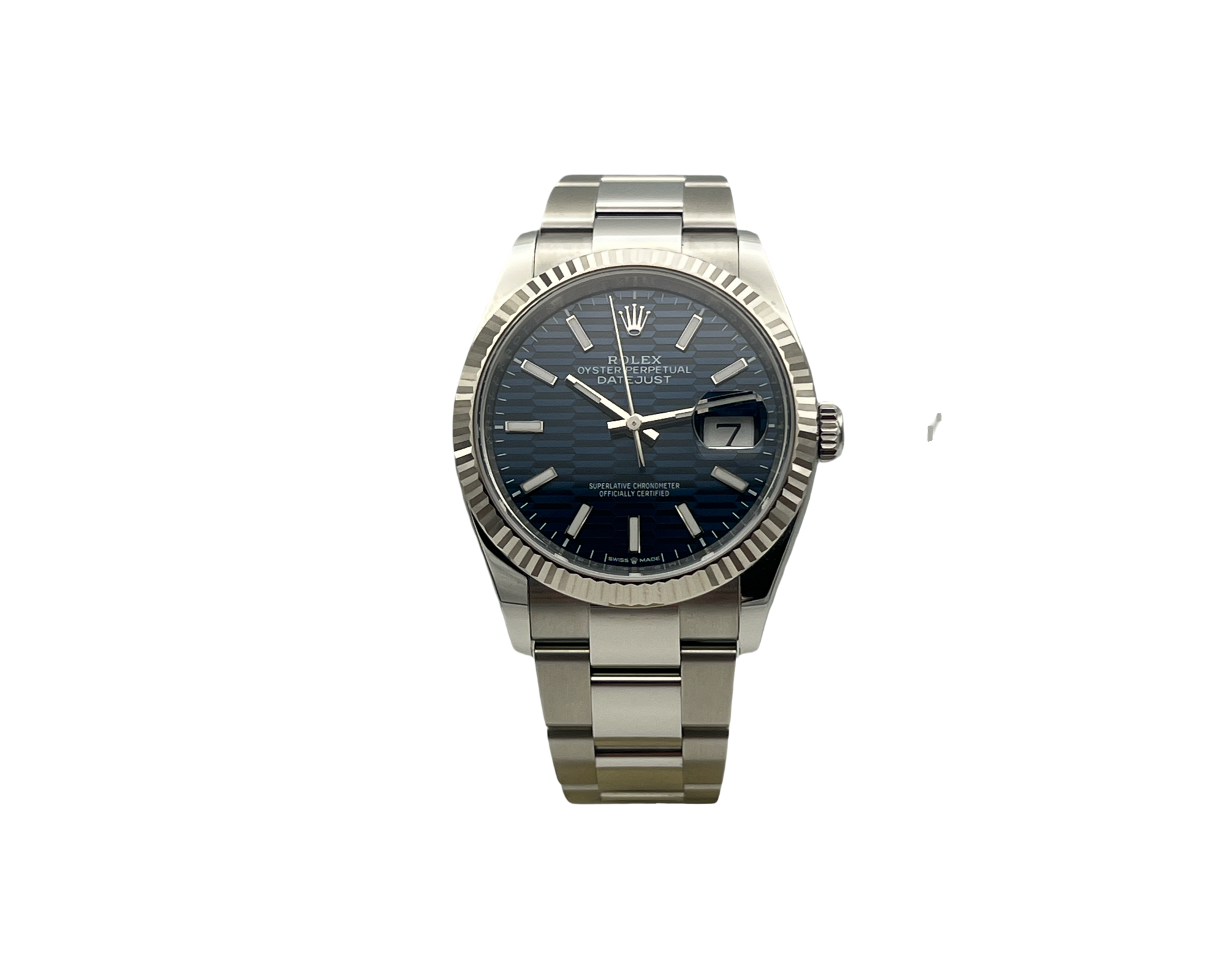 Rolex Datejust 36 reference 126234 from 2024 Blue Motif Dial