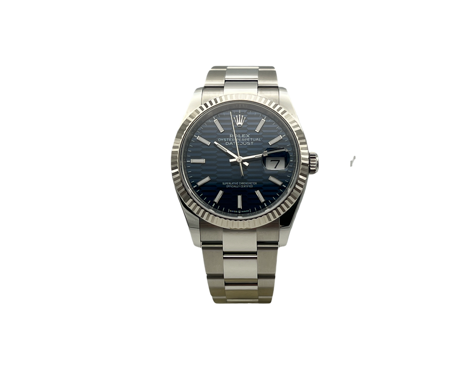 Rolex Datejust 36 reference 126234 from 2024 Blue Motif Dial