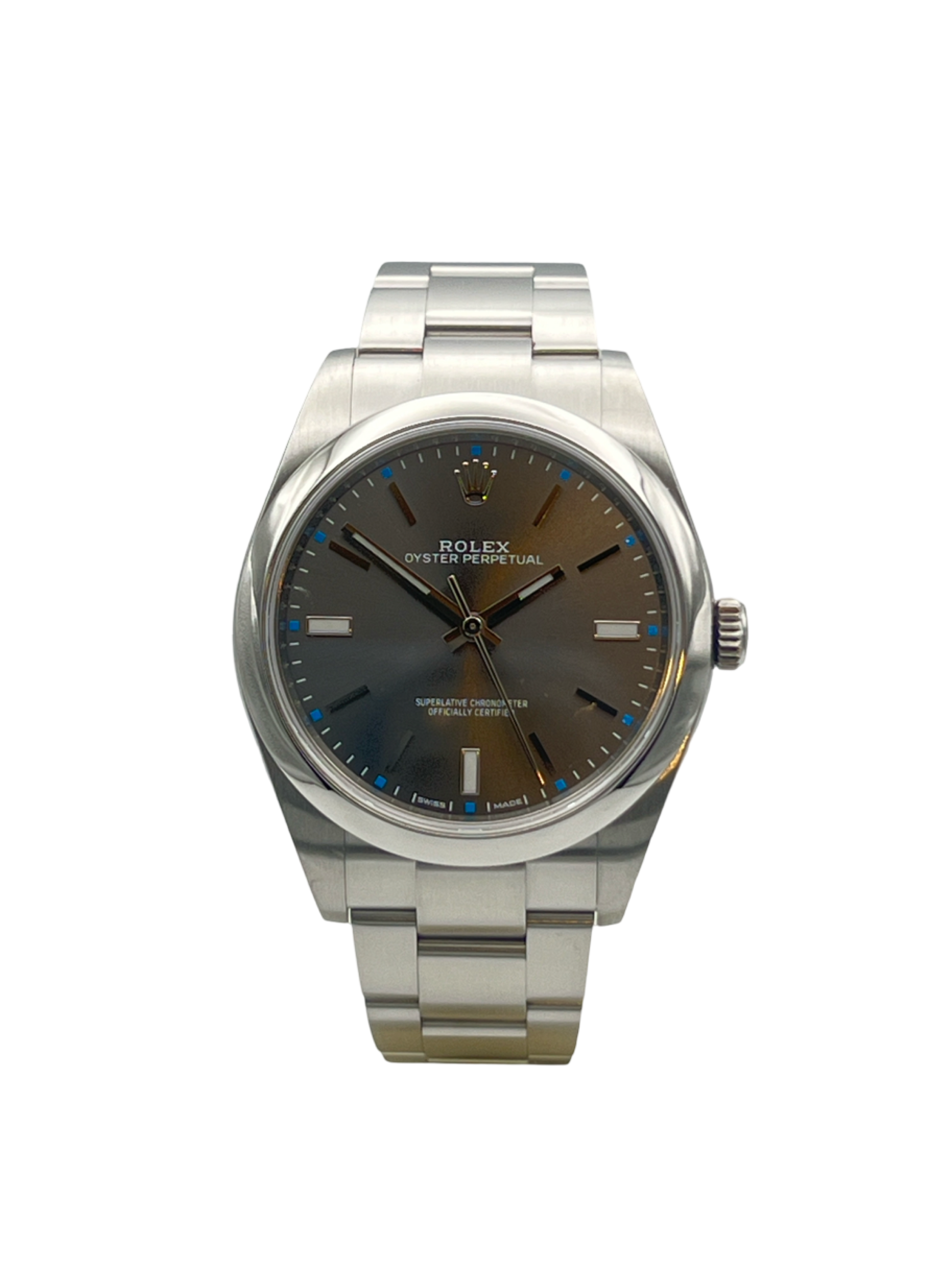 Rolex Oyster Perpetual 114300 Grey/Blue Dial