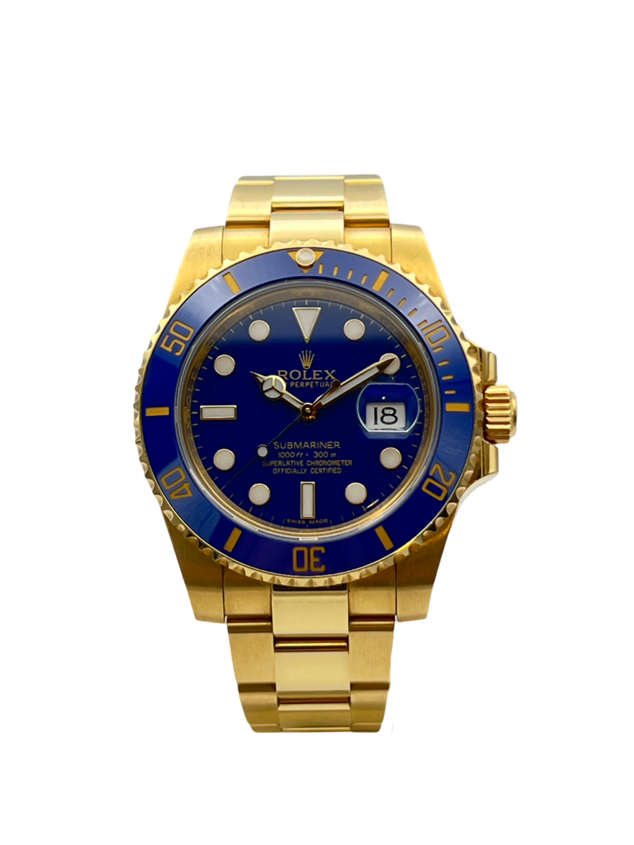 Rolex Submariner Date reference 116618LB from 2012, Full Set One Owner.