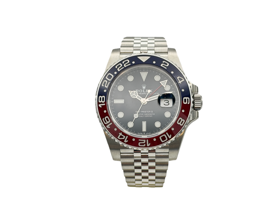 Rolex GMT-Master II “Pepsi” Mark 1 Factory Stickered 126710BLRO from 2019
