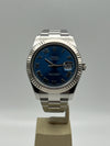 Rolex Datejust 41 reference 116334 Azzurro from 2016
