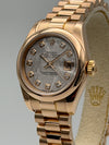 Rolex Lady-Datejust reference 179165 with factory diamond meteorite dial.