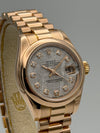 Rolex Lady-Datejust reference 179165 with factory diamond meteorite dial.