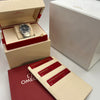 Omega watch in box with documentation