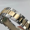 Closeup of Rolex Date Oyster Perpetual 15233 watch strap